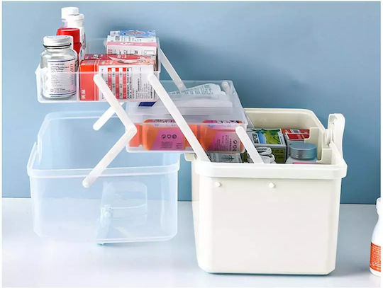 Plastic First Aid Box with Lock & with Equipment