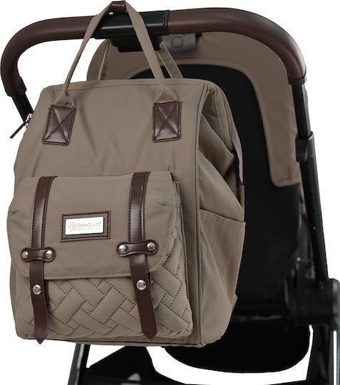 Bebe Stars Mythos Verstellbar 2 in 1 Baby Kinderwagen Geeignet für Neugeborene Beige