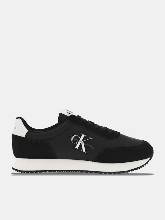Retro Runner Herren Sneakers Schwarz