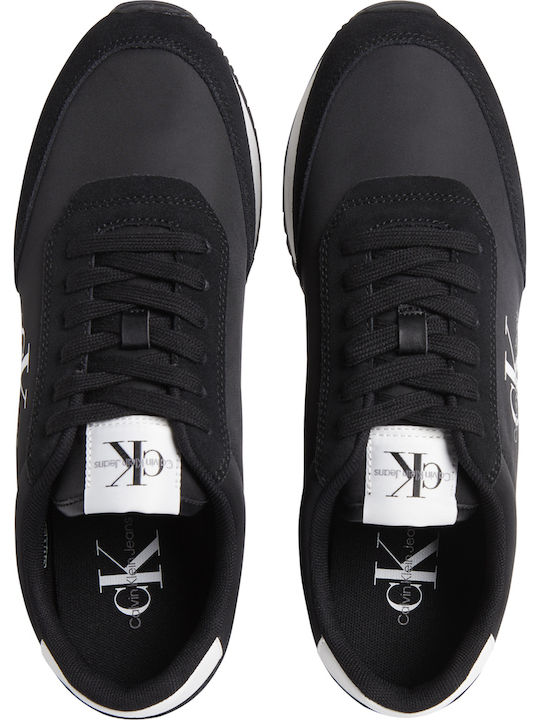 Retro Runner Herren Sneakers Schwarz