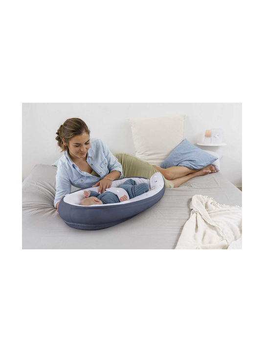 Doomoo Cocoon Baby Nest Blue/Grey