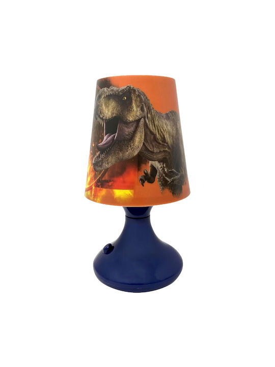 Kids Licensing Led Παιδικό Φωτιστικό Πορτατίφ Jurassic World Μπλε