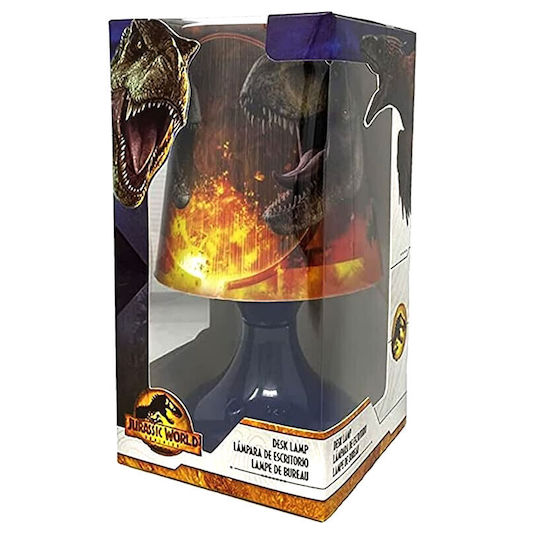 Kids Licensing LED Kinder Nachttischlampe Jurassic World Blau