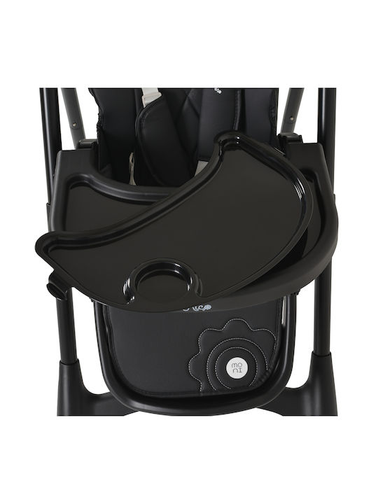 Moni Rico Foldable Baby Highchair With Adjustable Height Black