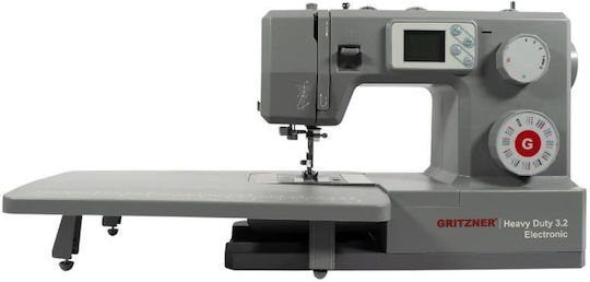 Gritzner Professionelle Nähmaschine Heavy Duty 3.2 Elektronik Graue