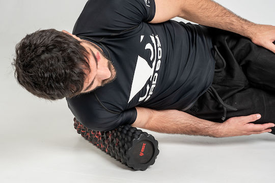 Rage Κύλινδρος Μασάζ Μαύρος 45cm