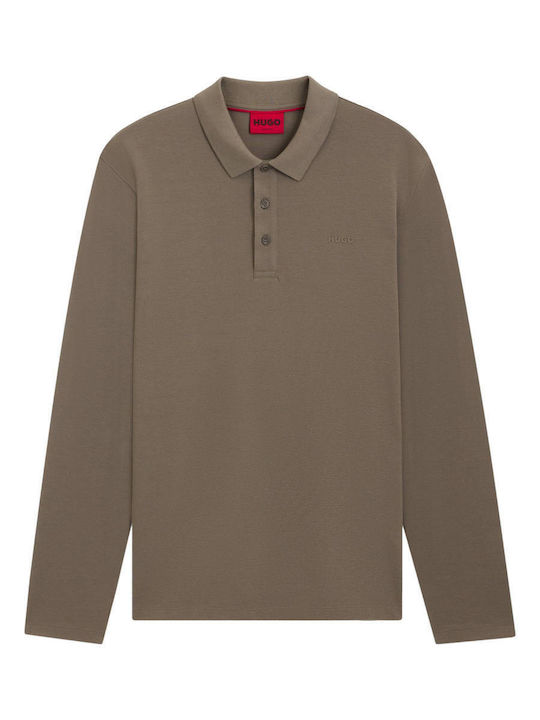 Donoslong Polo Bluza Mânecă Lungă Maro