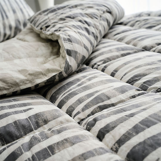 Charalambidis Textiles Safari Σετ Σεντόνια Υπέρδιπλα 220x260εκ. Γκρι (4τμχ)