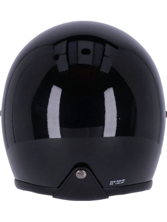 Roeg Sundown Gloss Black Κράνος Μηχανής Jet ECE 22.06 με Sunvisor