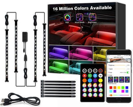 Elmark Smart Ταινία LED USB 5V RGB Φως με Τροφοδοτικό & Τηλεχειριστήριο