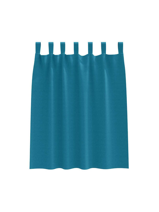 vidaXL Set Vorhänge Verdunkelung Fenster mit Obere Registerkarte Türkis 140x140cm