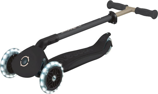 Globber Kinderroller Klappbar Go Up Deluxe Fantasy Lights 3-Rad mit LED-Beleuchtung für 15 Monate Schwarz