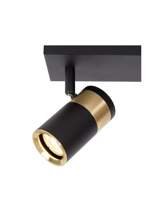 Lucide Lightning Gorik Διπλό Σποτ σε Μαύρο Χρώμα