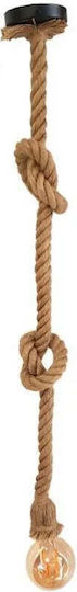 Alista Home Pendant Light Black with Rope for Socket E27