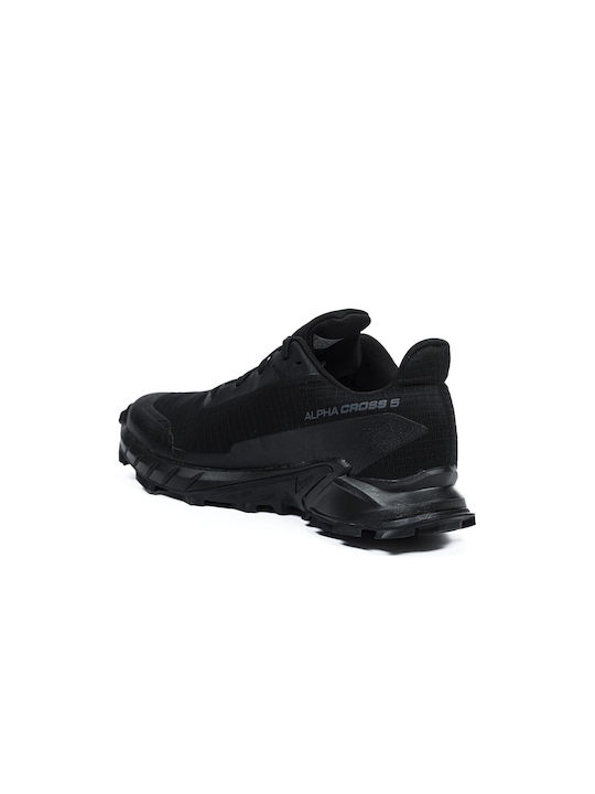 Alphacross 5 GTX Sport Shoes Running Waterproof with Gore-Tex Membrane Black Peat / Sulphur / Spring
