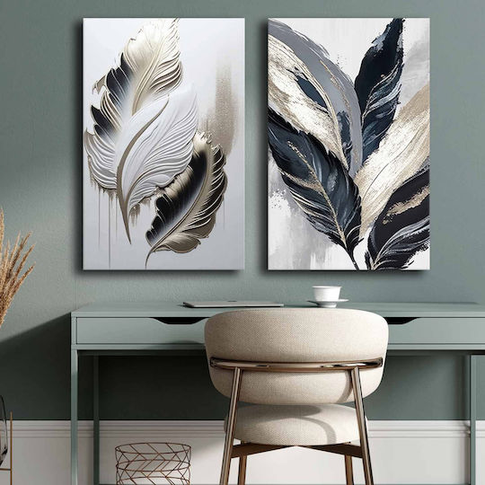 HomeMarkt Gobi Δίπτυχος Πίνακας σε Καμβά 45x70cm