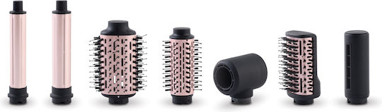 IQ Airstyler 7 in 1 Ceramic Electric Hair Brush with Air for Hair Straightening and Curls 1300W