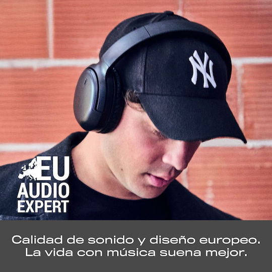 Wireless / Wired Over Ear Headphones with 2 hours of Operation Black