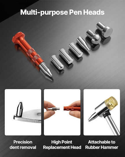Vevor Dent Puller Kit Car Fender Damage Repair Tools Flat Bar Auto Dent Removal