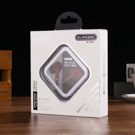 Elmcoei EV194 Безжични Стерео с жак 3.5mm Червен