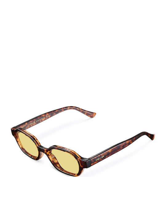Meller Cumbi Woman Sunglasses with Brown Tartaruga Horn-Rimmed Frame and Yellow Polarized Lens CU-TIGSUN