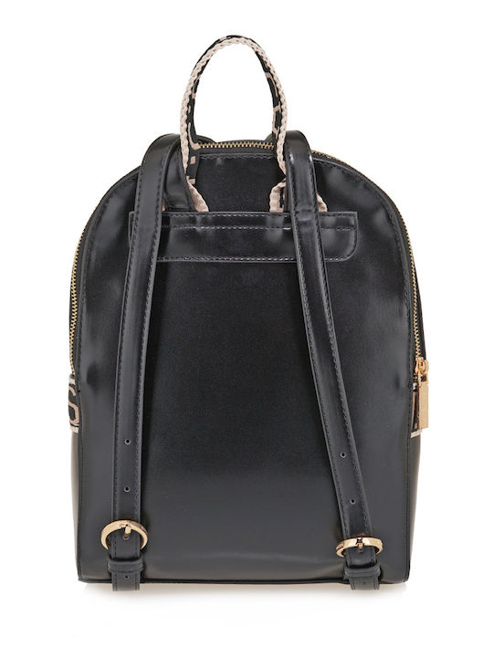 Women's Backpack Bag from Synthetic Leather Black