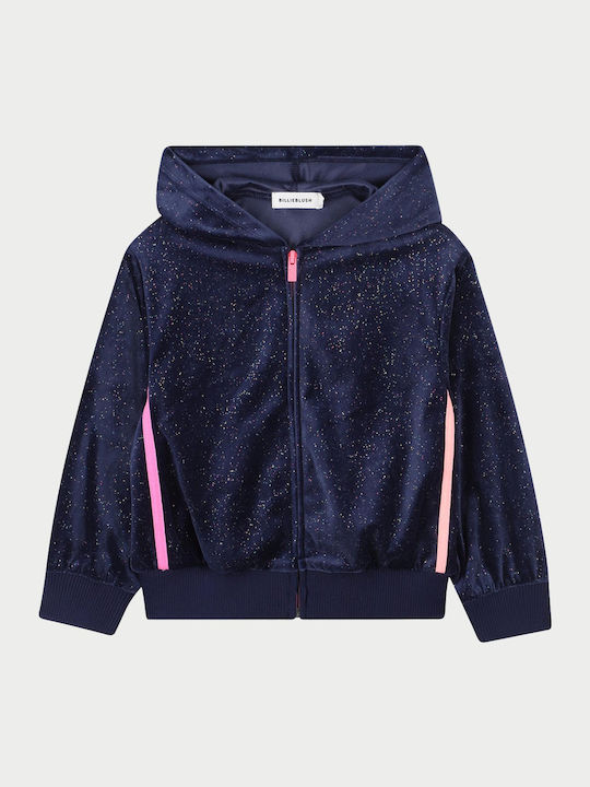 Kinderstrickjacke mit Kapuze Rot