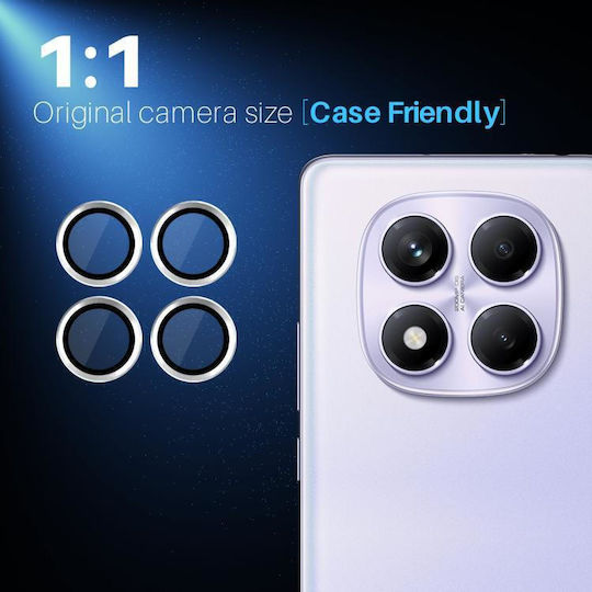 Lenses Camera Protection Tempered Glass Silver for the Xiaomi Redmi Note 14 Pro 4G