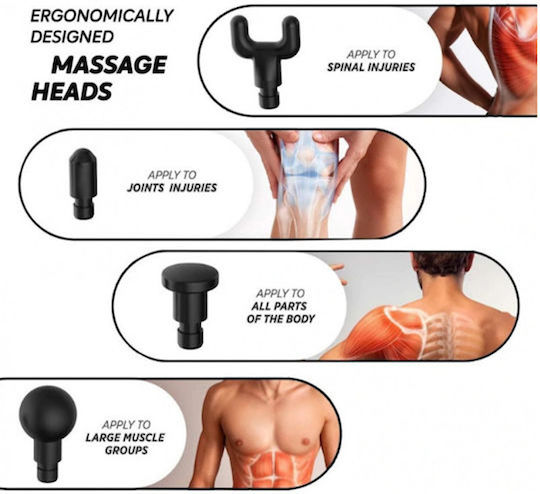 Gun Massage for the Neck, the Head, the Waist & the Body with Vibration