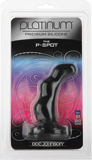 Doc Johnson Platinum The P-spot Πρωκτική Σφήνα Μαύρη 12cm