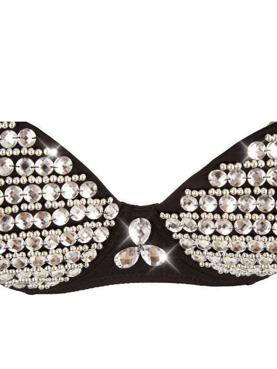 Cottelli Collection Glittery Sexy Σουτιέν Μαύρο