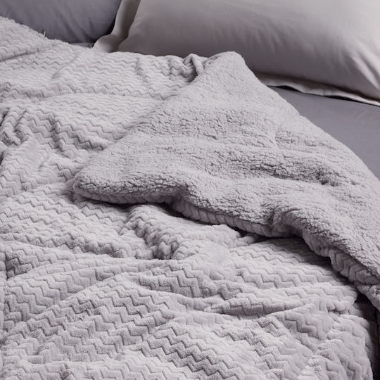 Das Home Κουβερτοπάπλωμα Υπέρδιπλο 220x240εκ. 1368 Grey