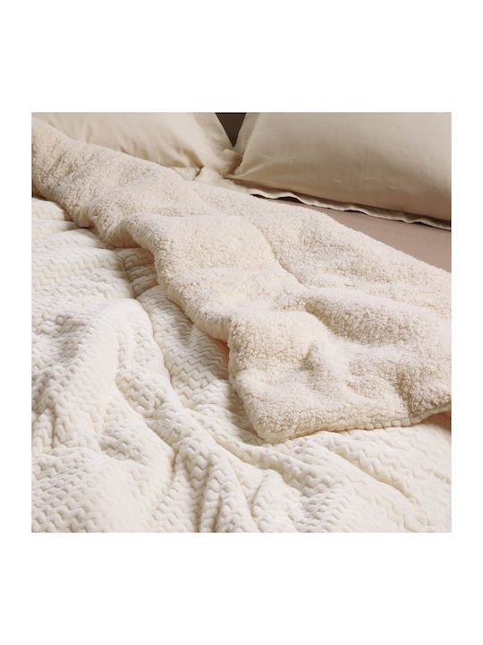 Das Home Bettbezug mit Hollowfiber-Füllung Einzelbett 160x220cm Ecru 750 GSMGsm 12 togs Togs