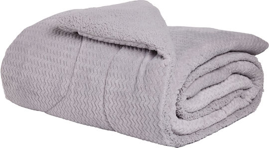 Das Home Duvet Cover with Hollowfiber Filling Single 160x220cm 1368 Grey 750 GSMGsm 12 togs Togs