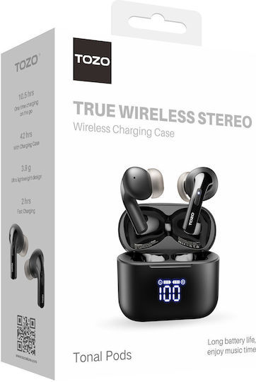 Tozo Tonal Pods In-Ear Bluetooth-Freisprecheinrichtung Kopfhörer Schwarz