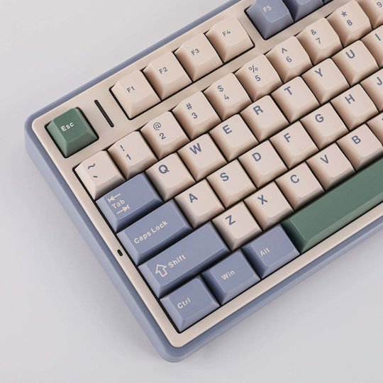 Aula F75 Fără fir Gaming Tastatură Mecanică 75% cu LEOBOG Reaper comutatoare și iluminare RGB (Engleză US) Verde