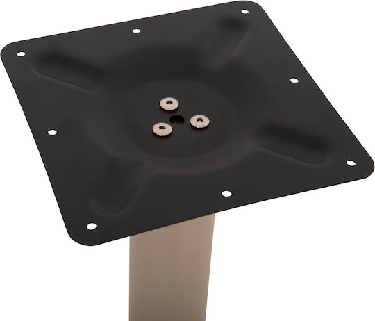 HomeMarkt Metallic Table Stand Table with Adjustable Cappuccino 40x40x71cm
