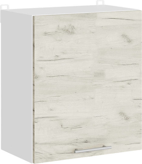 Alba Ντουλάπι Κρεμαστό Alba, White Craft Oak 50x30x58εκ.