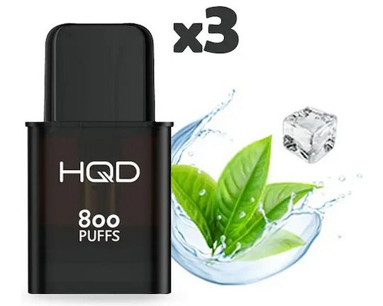 HQD Einweg E-Zigarette 800 Züge Fresh Menthol 2ml 18mg Grün 1Stück