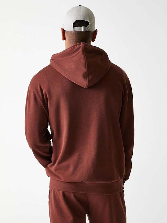 Sweatshirt with Hood Brown