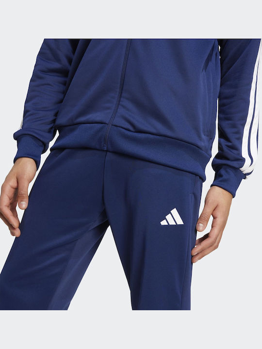 Training Tracksuit Glossy with Elastic Navy Blue
