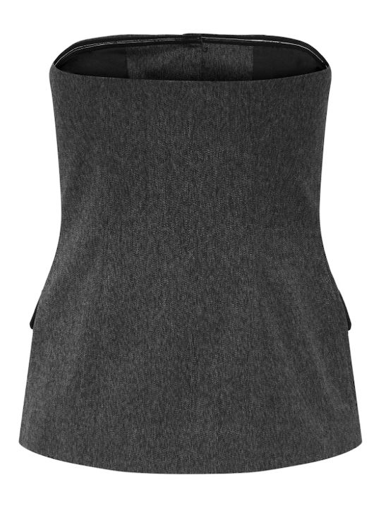 Women's Vest Dark Grey Melange