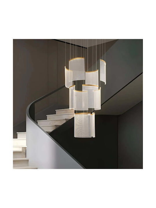 Alista Home Candelabru LED Ø80cm cu Cristale Auriu AT1CT-IM1P-HT2L-HX18/12