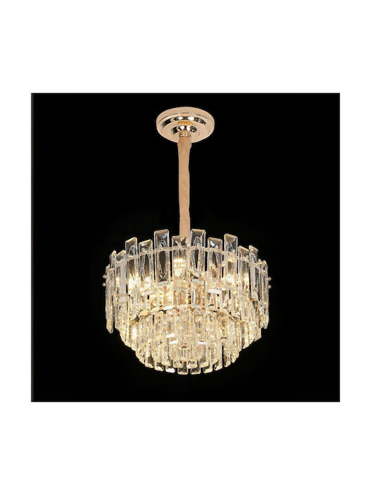 Alista Home Kronleuchter Ø45cm mit Kristallen Gold