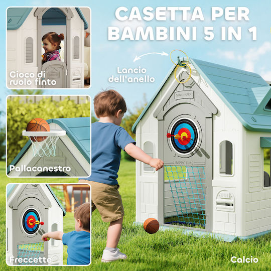 Aiyaplay Căsuță De Joacă Pentru Copii Multifuncțională Multicoloră 132x118x124cm