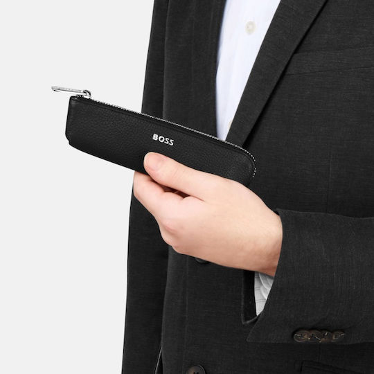 Hugo Boss Classic Grained Θηκη Στυλο Μαυρη