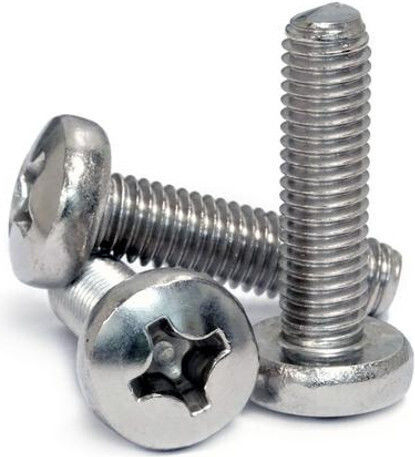 Machine Screw Phillips Galvanized DIN 7985 with Diameter M5 and Length 10mm 100pcs