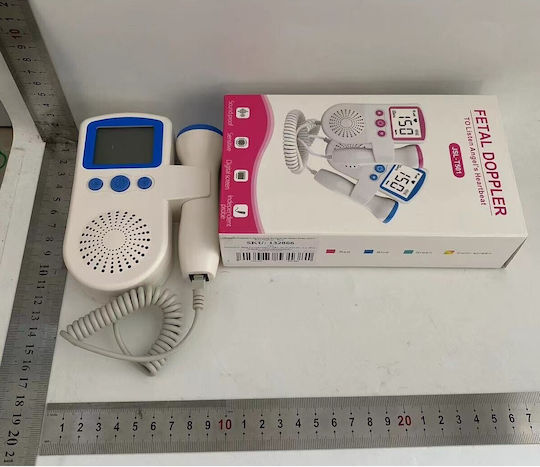 Monitor Doppler Fetal Flippy Monitorizare Sarcină Ritm Cardiac Ecran Lcd 4.5 Cm 2 X Baterii Aa Neincluse Portabil Abs 12.8 X 9.6 X 3 Cm Utilizare De La 9 Săptămâni Albastru