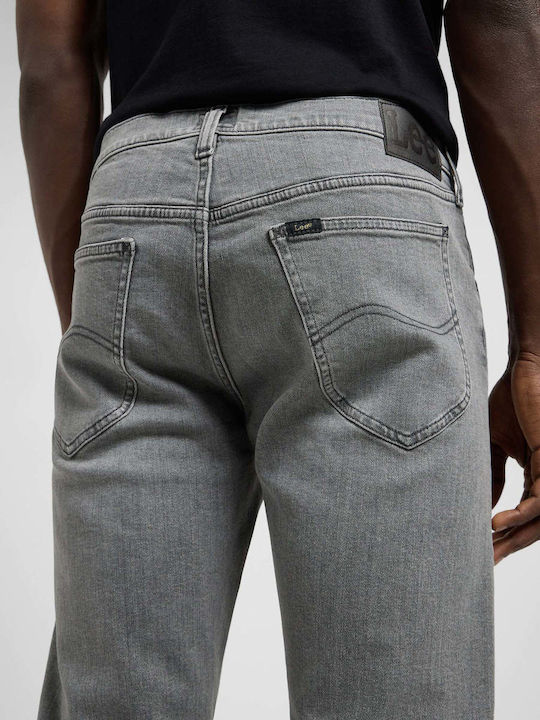 Daren Zip Fly Men's Jeans Pants with Regular Straight Fit Gray
