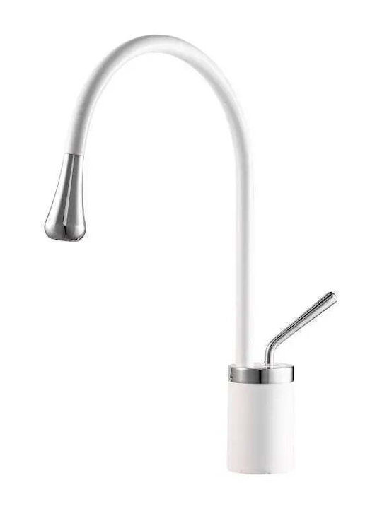 Alista Home Αναμεικτική Μπαταρία Νιπτήρα Ψηλή Λευκή